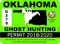 Oklahoma Ghost Hunting Permit Sticker Self Adhesive Vinyl Paranormal Hunter OK - C1089.png