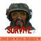 Tropic Thunder SURVIVE - Digital PNG Artwork - Download instantly