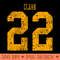 Caitlin Clark Yellow Distressed Jersey Number - PNG Image Download - Add a Festive Touch to Every Day