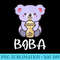 Cute Koala Bear Drinking Bubble Milk Tea Boba - Sublimation PNG Designs - Capture Imagination with Every Detail