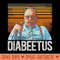 Diabeetus Retro Style Design - Transparent PNG File Download - High Resolution And Print Ready Designs