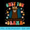 Only You Can Prevent Drama Llama Groovy Camping Camper - Trendy PNG Designs - Perfect for Personalization