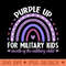 Purple Up For Military Month Of The Military Child - PNG file download - Perfect for Sublimation Art