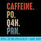 Caffeine Po Q4h Prn Funny Nurse Vintage - PNG Design Download - Revolutionize Your Designs