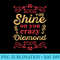Shine On You Crazy Diamond Graphic Rock - Transparent PNG Design - Premium Quality PNG Artwork