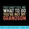 You Cant Tell Me What To Do Youre Not My Grandson - PNG Prints - Add a Festive Touch to Every Day