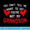 You Cant Tell Me What To Do Youre Not My Grandson - PNG Design Files - Perfect for Creative Projects