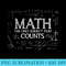 Funny Science Nerd Math The Only Subject That Counts Math - Digital PNG Downloads - Perfect for Sublimation Art