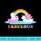 Care Bears Rainbow Fabulous With Cheer Bear And Unicorn - PNG Sublimation - Perfect for Creative Projects