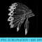 USA Native American Feather Headdress Native Indian - Digital PNG Downloads - Spice Up Your Sublimation Projects