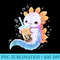 Axolotl Bubble Tea Boba Milk Tea Kawaii Anime Lover - PNG Image Download - Stunning Sublimation Graphics