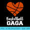 Basketball Gaga Funny Basketball Heart Grandma Gaga - PNG Download Button - Bring Your Designs to Life