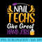 Nail Technician Nail Polish - Printable PNG Images - Perfect for Sublimation Art