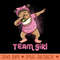 Funny Team Girl Black Baby Dab Dance Baby Announcement Party - PNG design downloads - Bring Your Designs to Life