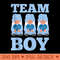 Team Cute Family Gender Reveal Outfit Baby Shower Party - PNG Art Files - Perfect for Personalization