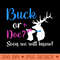 Buck or Doe Deer Gender Reveal Baby Shower Party Idea - Digital PNG Artwork - Unlock Vibrant Sublimation Designs