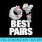 Cool Bolt & Nut Best Pair Funny Cartoon Illustration Graphic - Digital PNG Downloads - Create with Confidence