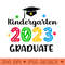 Class of 2023 Kindergarten Girls Graduation - High Quality PNG download - Perfect for Personalization