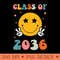 Class Of 2036 Grow With Me First Day Kindergarten Girls - Vector PNG download - Bold & Eye Catching