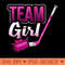 Team Girl Gender Reveal Hockey Baby Shower Party Idea - PNG Art Files - Lifetime Access To Purchased Files