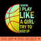 Girls Basketball - Transparent PNG Clipart - Premium Quality PNG Artwork