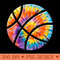 Tie Dye Colorful Basketball - PNG Download - Stunning Sublimation Graphics