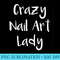 Crazy Nail Art Lady Nail Decal Sales - Digital PNG Downloads - Perfect for Creative Projects