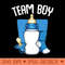 Team Blue Funny Gender Reveal Baby Shower Party Family Premium - PNG Download - Lifetime Access To Purchased Files