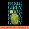 Pickle Girly Girl Funny Pickles Cocktail Jar Lover Women - PNG Design Files - Premium Quality PNG Artwork