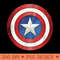 Marvel Comics Classic Distressed Captain America Shield - Modern PNG designs - Transform Your Sublimation Creations