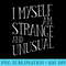 s I Myself Am Strange And Unusual Graphic Print - PNG Image Free Download - Defying the Norms