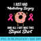 Mastectomy Surgery Meme Funny Breast Cancer Awareness Donut - PNG Download Library - Bold & Eye-catching