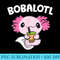 Bobalotl Axolotl Bubble Tea Bubble Milk Boba Tea Axolotl - High Resolution PNG Download - Bold & Eye-catching