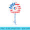 4th of JULY . PEACE SUNFLOWER American Freedom USA Flag - Transparent PNG Collection - Create with Confidence