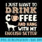 Funny English Setter Drink Coffee Hand With Dog Mom - Transparent PNG Collection - Lifetime Access To Purchased Files