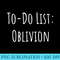 ToDo List Oblivion - High Resolution PNG Picture - Perfect for Sublimation Mastery