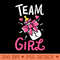 s Team Girl Baby Shower Party Gender Reveal Cute Birth - Free PNG download - Perfect for Personalization