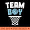 s Team Basketball Gender Reveal Blue Baby Shower Party - PNG Download - Eco Friendly And Sustainable