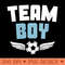 Team Gender Reveal Soccer Theme Blue Baby Shower Party - Unique PNG Artwork - Easy To Print And User Friendly Designs