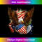 USA Flag Bald Eagle with American Flag Tank Top - Vintage Sublimation PNG Download