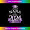 2024 Proud Nana Graduation Party Color Purple White Decor - Professional Sublimation Digital Download