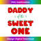 Daddy of The Sweet One Strawberry Birthday Berry First 1st - Retro PNG Sublimation Digital Download