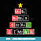 Funny Merry Christmas Chemistry Table - Creative Sublimation PNG Download