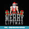 Workout Fitness Bodybuilding Christmas Merry Liftmas - Unique Sublimation PNG Download