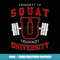 Squat University Vintage Varsity Fitness Gym Workout - Modern Sublimation PNG File