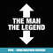 Mens The Man The Legend Funny Adult Humor Quotes Style Sayings - Elegant Sublimation PNG Download