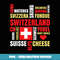 Switzerland Alps Cows Fondue Cheese Skiing Swiss Lover Gift - Stylish Sublimation Digital Download