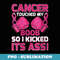 s Breast Cancer Touched My Boob So I Kicked Its Ass Awareness - Vintage Sublimation PNG Download