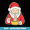 Santa Claus Ramen Noodles Christmas - Modern Sublimation PNG File