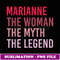 MARIANNE Woman Myth Legend Personalized Name Birthday Gift - PNG Sublimation Digital Download